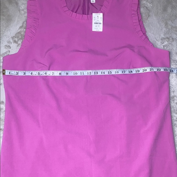 J. Crew Vibrant Pink Ruffle Sleeve Mini Dress - Picture 6 of 13